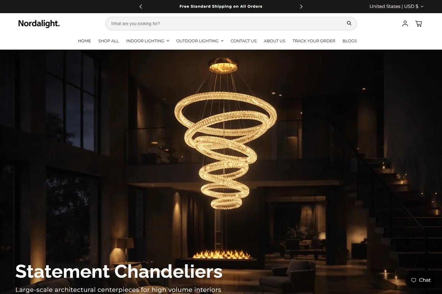Nordalight website screenshot